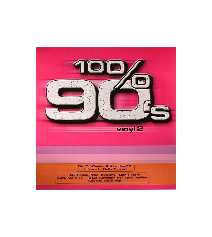 Various - 100% 90's Vinyl 2(INCLUYE DJ CERLA-ROTTERDAM & INFRARED-BELLO TECKNO9