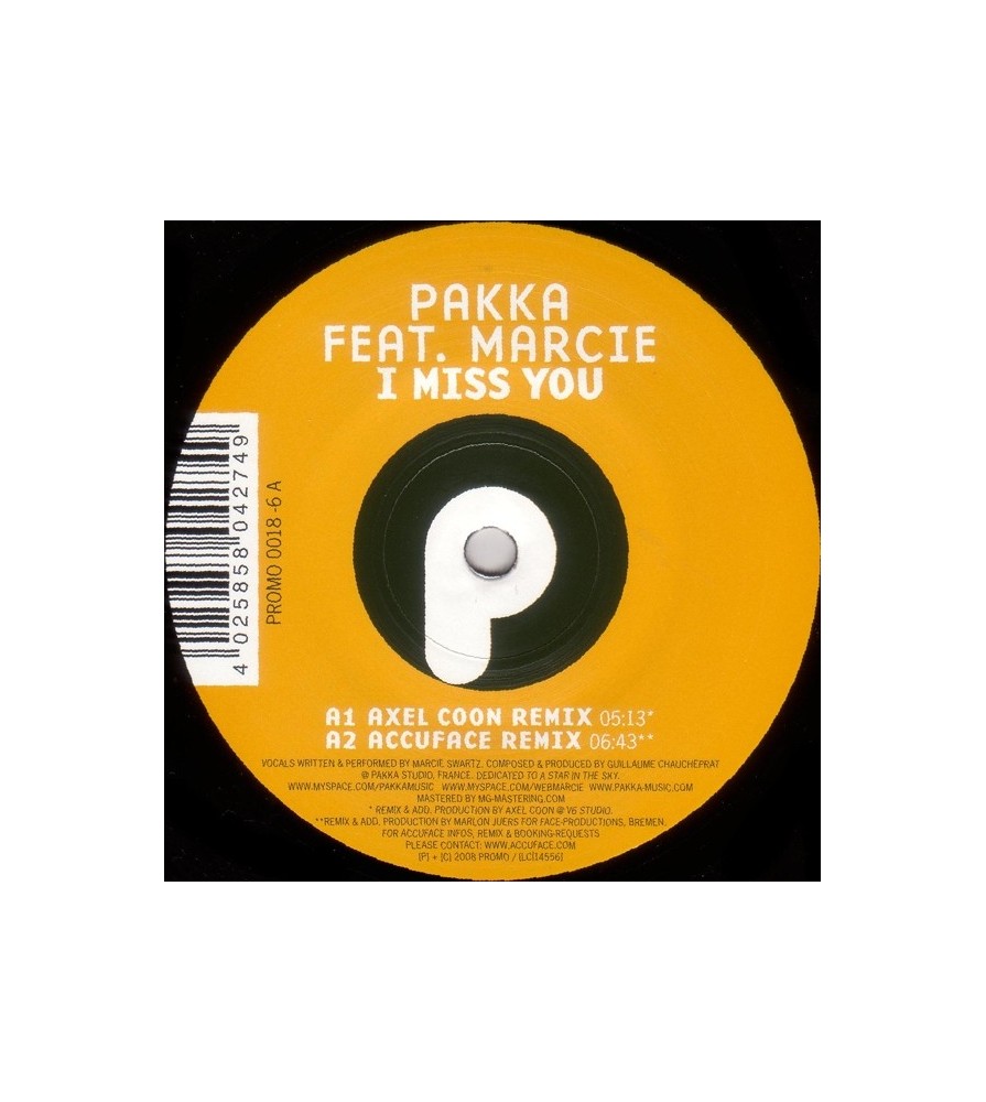 Pakka feat. Marcie - I Miss You(CANTADO MUY BUENO,MELODIA BRUTAL¡¡)