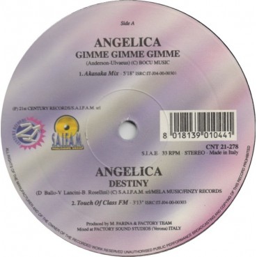 Angelica - Gimme Gimme Gimme(TEMAZO ITALO,COPIA IMPORT SELLO SAIFAM¡¡)