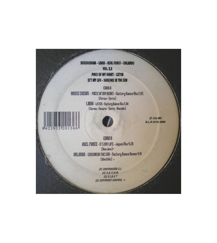 Various - 21st Century Vol. 2.2(2 MANO,INCLUYE AXEL FORCE-IT'S MY LIFE Y HOUSECREAM-PIECE OF MY HEART¡¡)