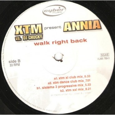 XTM & DJ Chucky Present Annia - Walk Right Back(2 MANO,CANTADITA MAKINERA¡)
