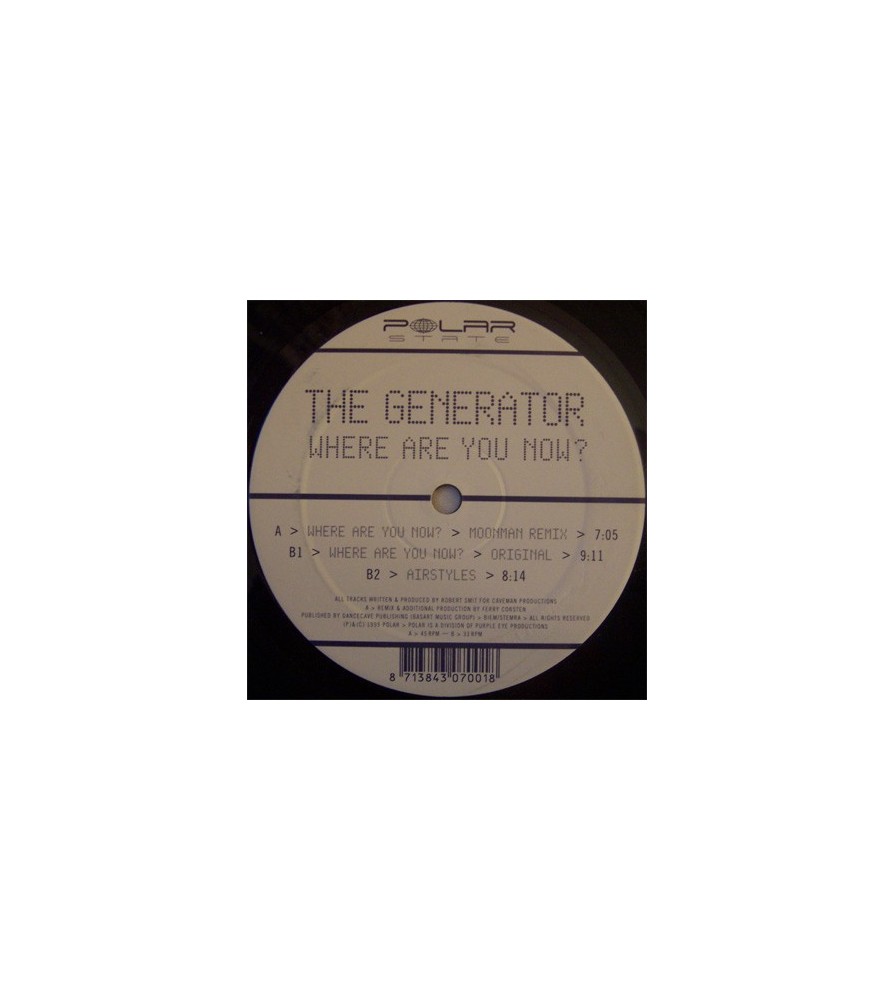 The Generator - Where Are You Now?(MELODIÓN¡¡ EDICIÓN HOLANDESA DEL 99¡¡)