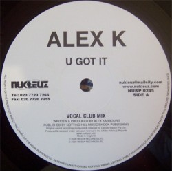Alex K-U Got It(BASE ROCKOLA BUSCADISIMA,COPIA IMPORT COMO NUEVA¡¡)
