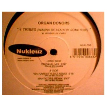 Organ Donors - 4 Tribes (2 MANO,EDICIÓN NUKELUZ,TEMAZO TECHNO¡¡)