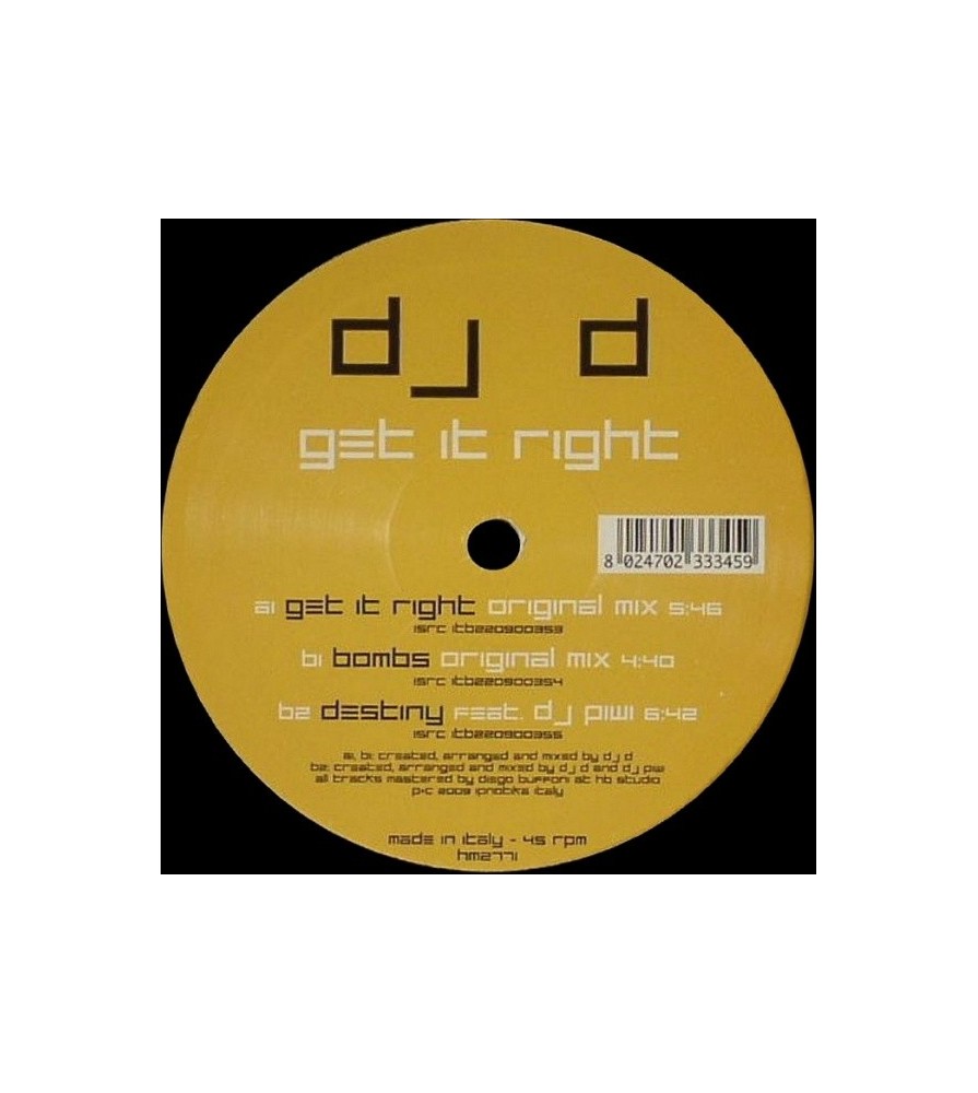 Dj D - Get It Right(HARDCORE BLASTERS)