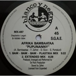Afrika Bambaataa – Pupunanny(2 MANO)