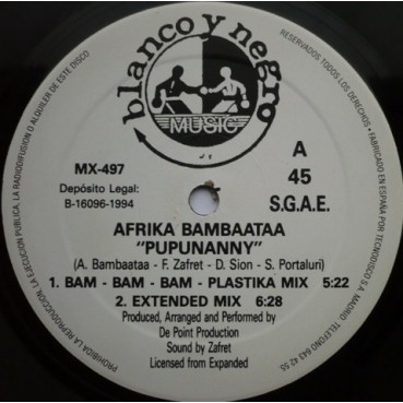 Afrika Bambaataa – Pupunanny(2 MANO)