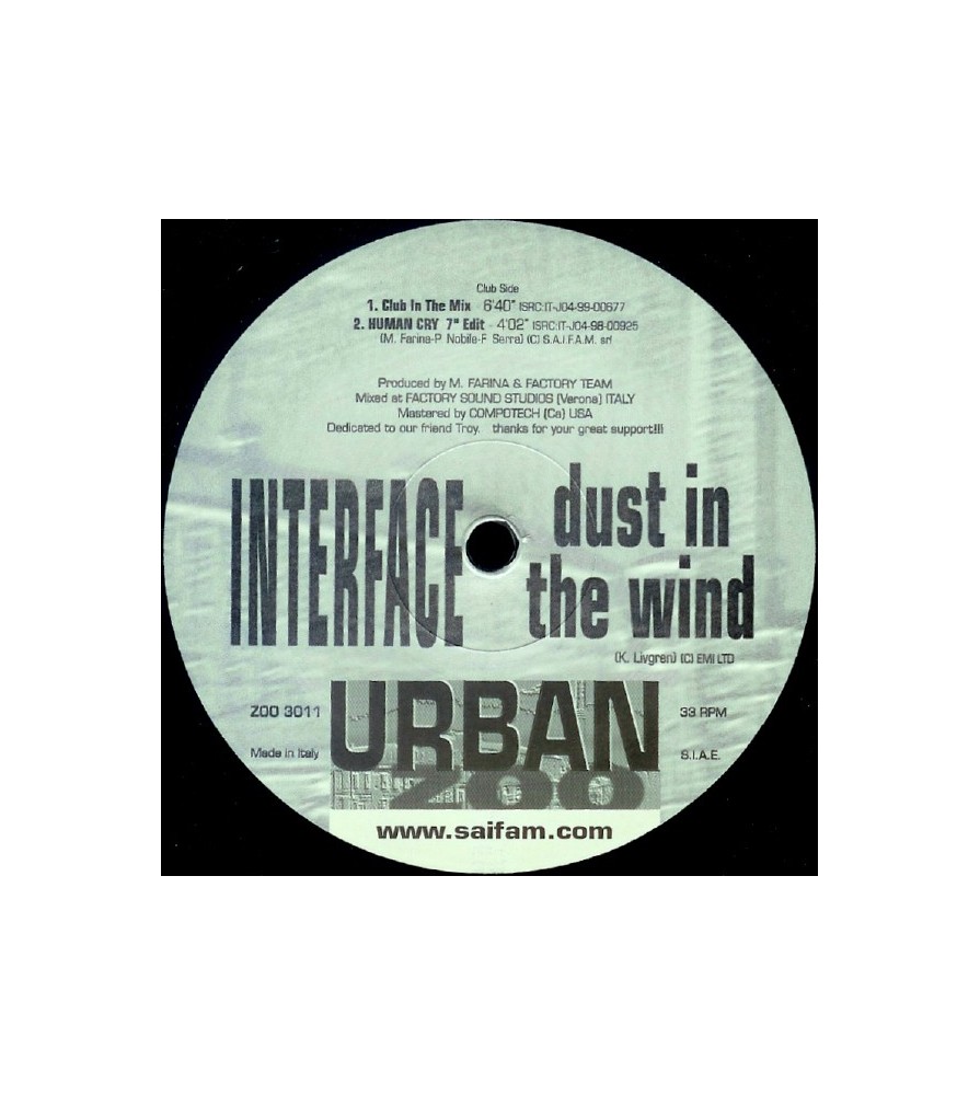 Interface – Dust In The Wind (2 MANO,COMO NUEVO)