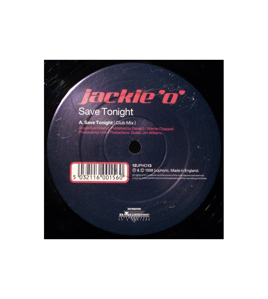 Jackie 'O' - Save Tonight(COPIA IMPORT NUEVO,BUSCADISIMO¡¡)