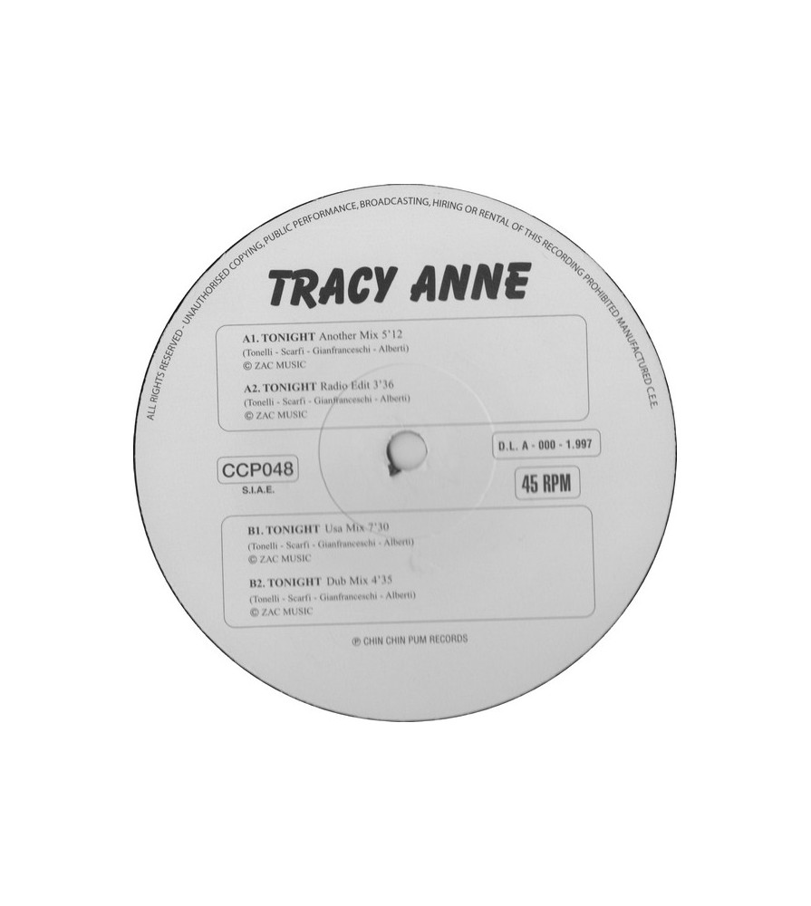 Tracy Anne – Tonight (REEDICIÓN,NUEVO¡)