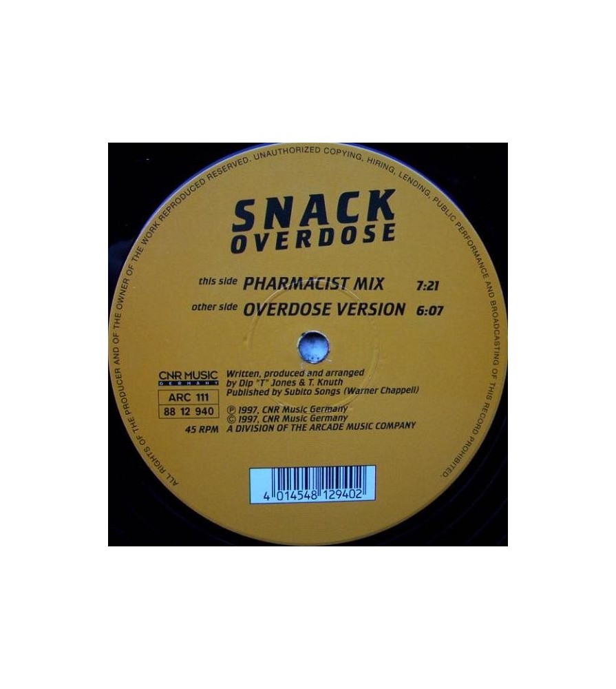Snack – Overdose(BASE REMEMBER MUY POCO ESCUCHADA,BUENISIMA¡¡¡) 