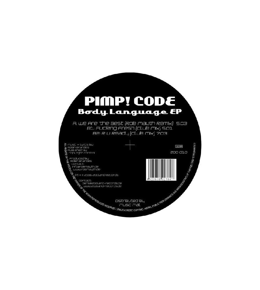 Pimp! Code – Body Language EP 