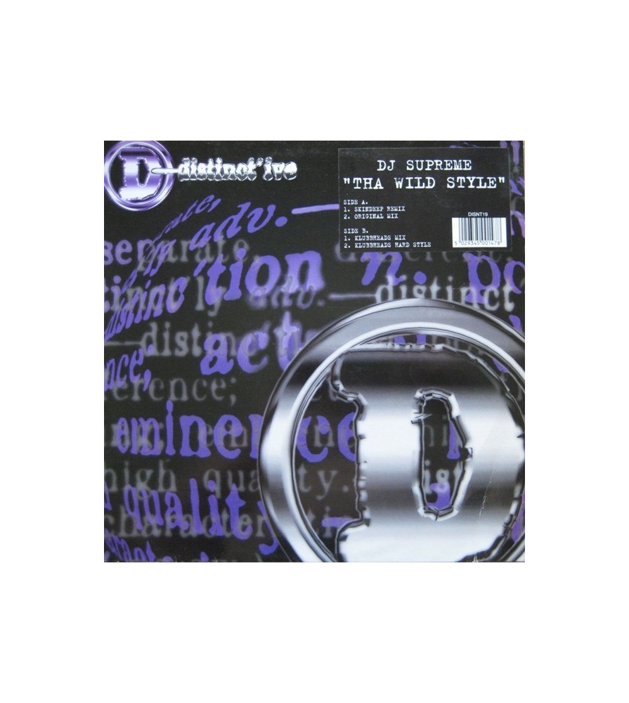 DJ Supreme – Tha Wildstyle(2 MANO,BASE REMEMBER DEL 98,REMIX KLUBBHEADS)