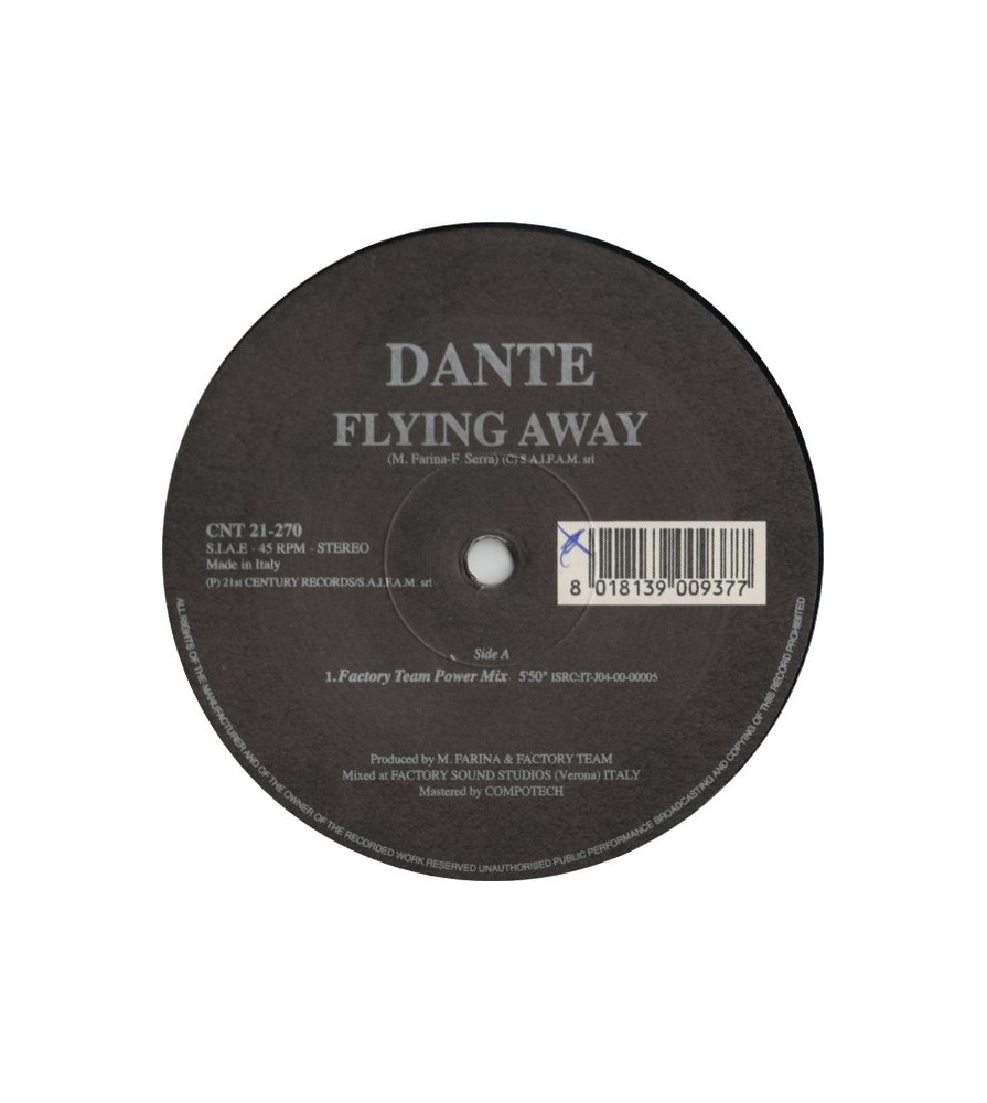 Dante – Flying Away(2 MANO,COMO NUEVO¡¡)