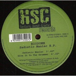 Biodome – Sadistic Maniac E.P(2 MANO,HARDCORE ITALIA¡)