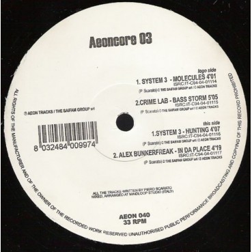 Aeoncore E.P. Vol. 3(AEON TRACKS)