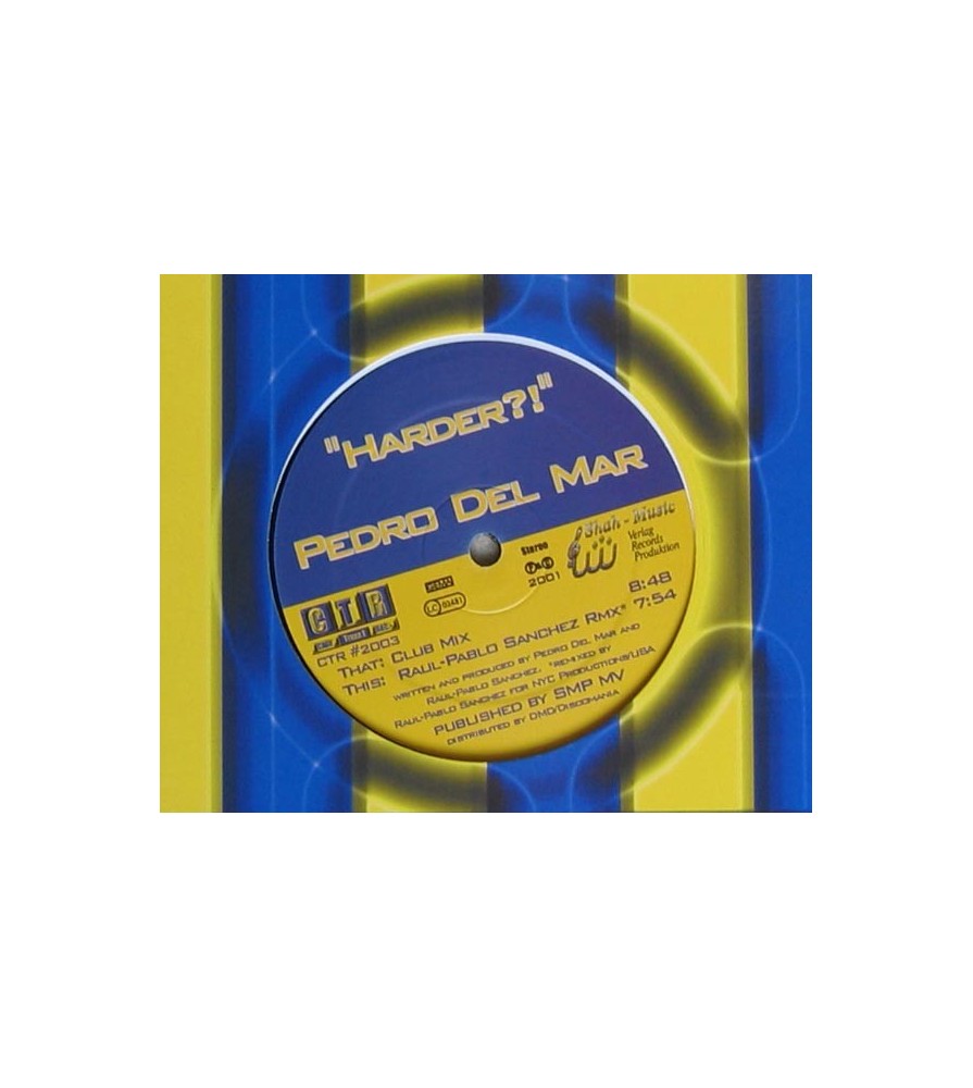 Pedro Del Mar – Harder(COPIA IMPORT NUEVA,SELLO CLUB TRAXX)