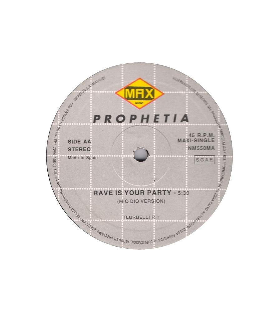 Prophetia – Rave Is Your Party (2 MANO,TEMAZO REMEMBER)
