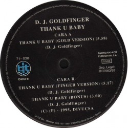 DJ Goldfinger  – Thank U Baby (2 MANO,BASE DEL 95)