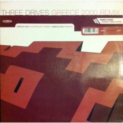 Three Drives – Greece 2000 (2 MANO,Remix + ORIGINAL,SELLO BLANCO Y NEGRO) 