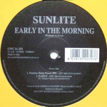 Sunlite  – Early In The Morning (TEMAZO ITALO¡¡ COPIA NUEVECITA¡)
