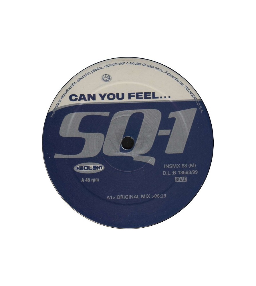 SQ-1 – Can You Feel(2 MANO,PERFECTO ESTADO)