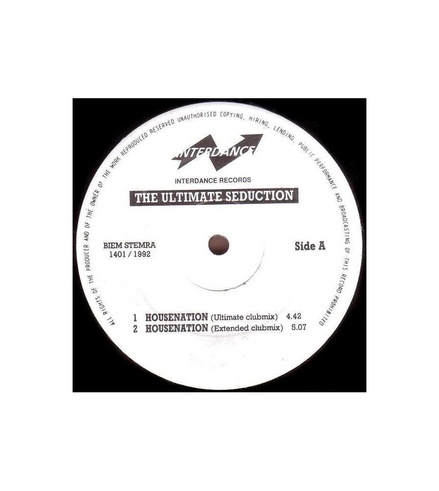 The Ultimate Seduction - Housenation(2 MANO,EDICIÓN HOLANDESA DEL 92)