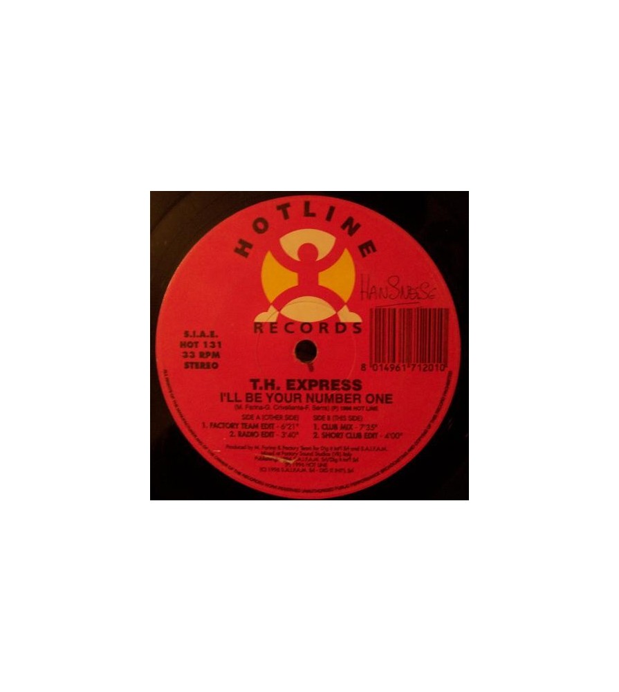 T.H. Express – I'll Be Your Number One (TEMAZO SELLO HOTLINE,NUEVO)