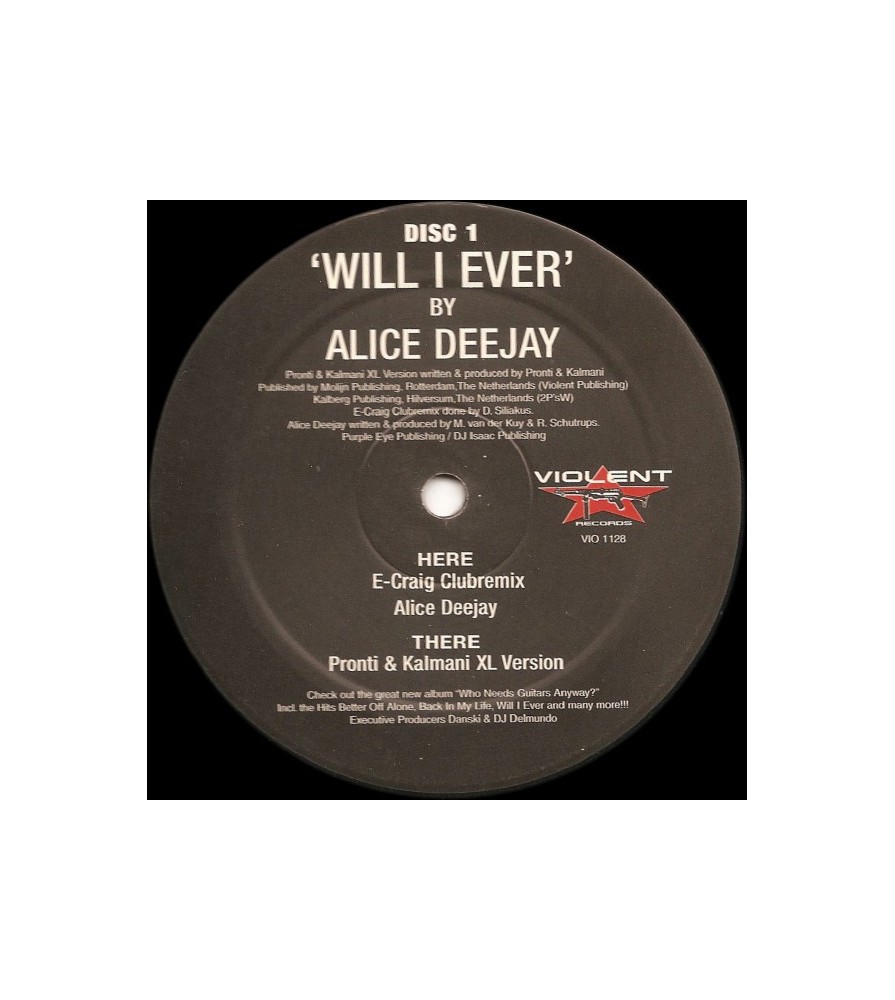 Alice Deejay – Will I Ever(COPIA IMPORT NUEVA,TEMAZO¡¡)