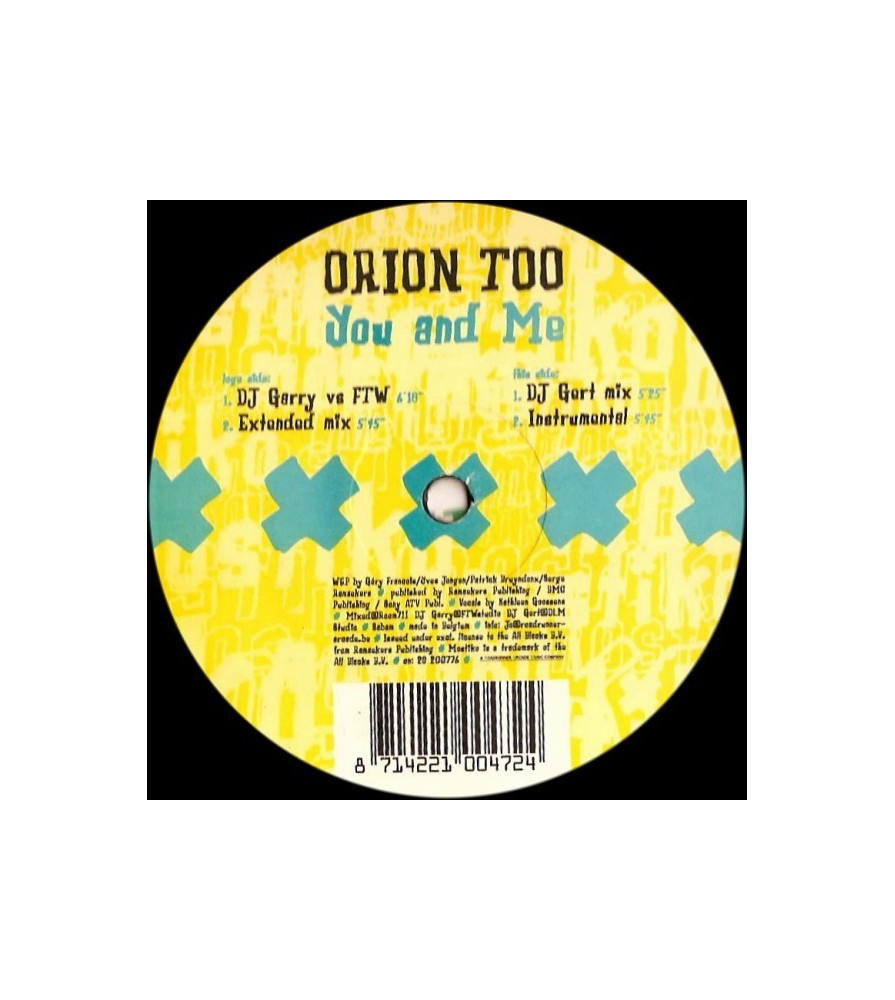 Orion Too - You & Me(COPIA IMPORTACIÓN SELLO MOSTIKO)