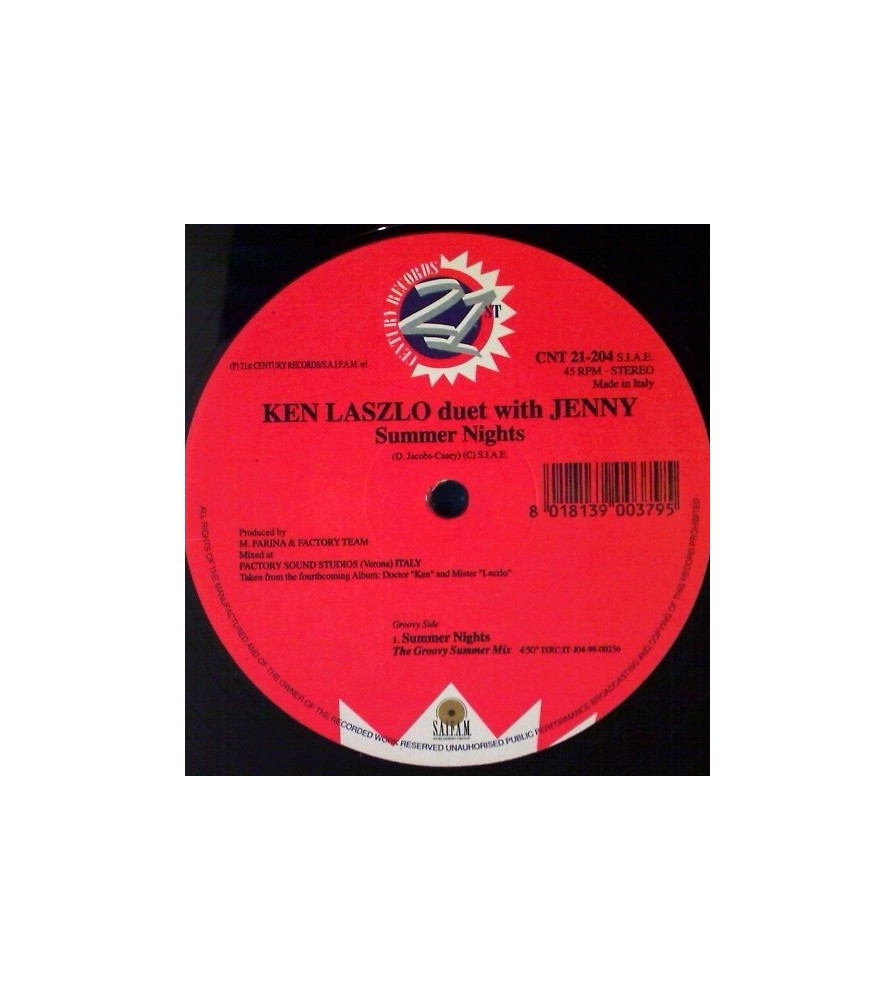 Ken Laszlo Duet With Jenny – Summer Nights (2 MANO,SAIFAM¡)