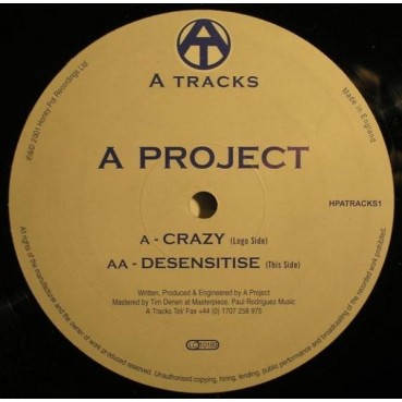 A Project – Crazy / Desensitise (2 MANO,CARA A BASUO LIMITE¡¡) A Project – Crazy / Desensitise (2 MANO,CARA A BASUO LIMITE¡¡)