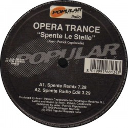 Opera Trance – Spente Le Stelle (2 MANO,JOYA¡¡¡ EDICIÓN AMERICANA¡¡)