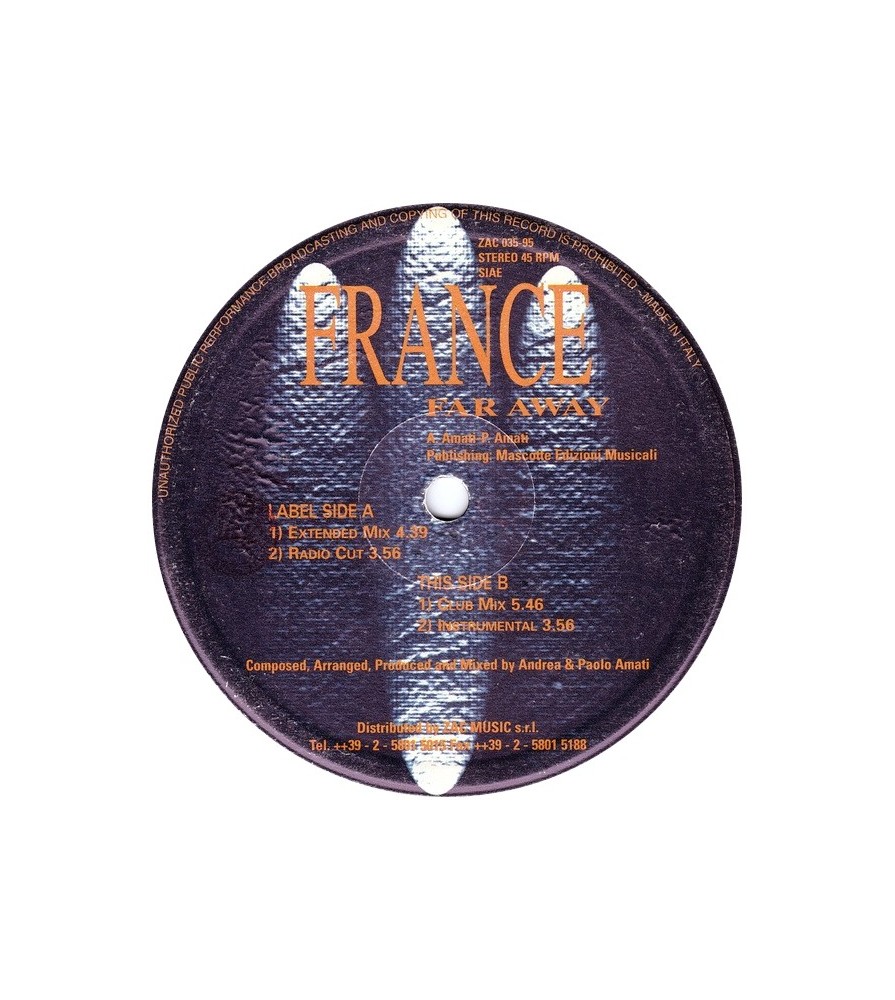 France – Far Away (2 MANO,JOYA SELLO ZAC RECORDS¡¡)