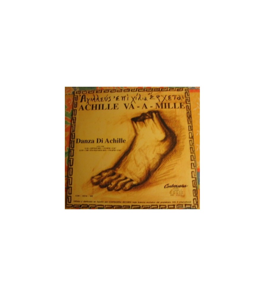 A Chille Va A Mille – Danza Di Achille / Pie Veloce (2 MANO,TEMAZO TECHNO DEL 93¡¡)