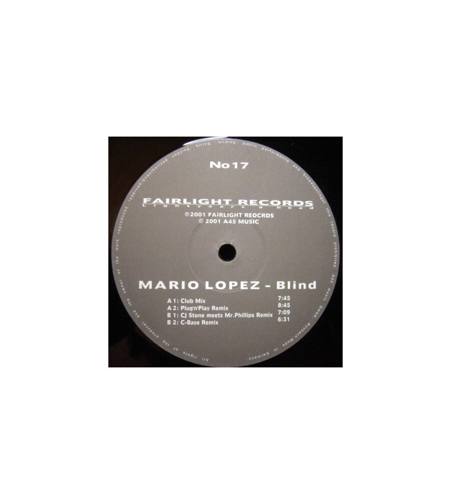 Mario Lopez – Blind (2 MANO,CANTADITO IMPORT AÑO 2001)