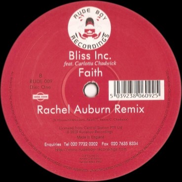 Bliss Inc. Feat. Carlotta Chadwick – Faith (2 MANO,TEMAZO ROCKOLA.COPIA IMPORT¡¡¡)