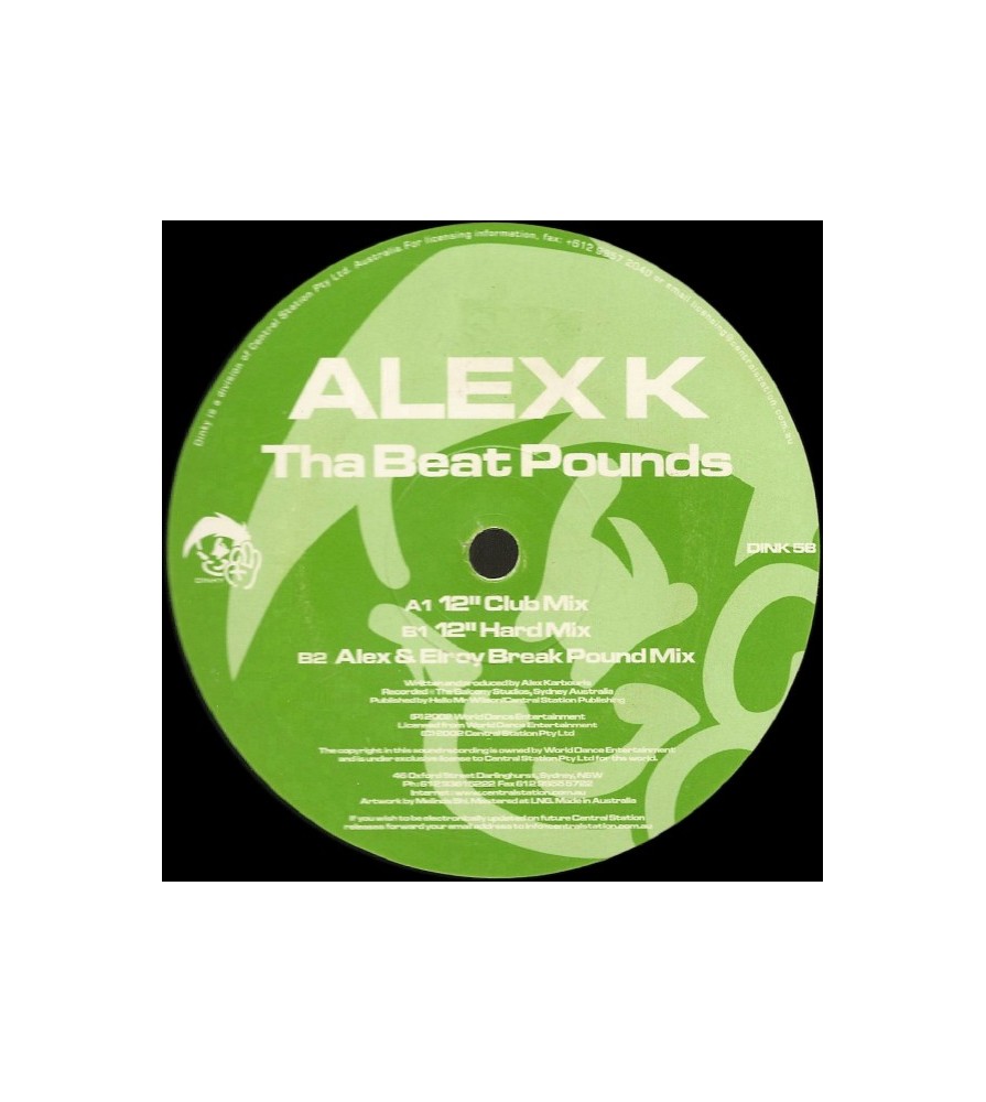 Alex K – Tha Beat Pounds (COPIA IMPORT NUEVA,JOYA COLISEUM¡¡)