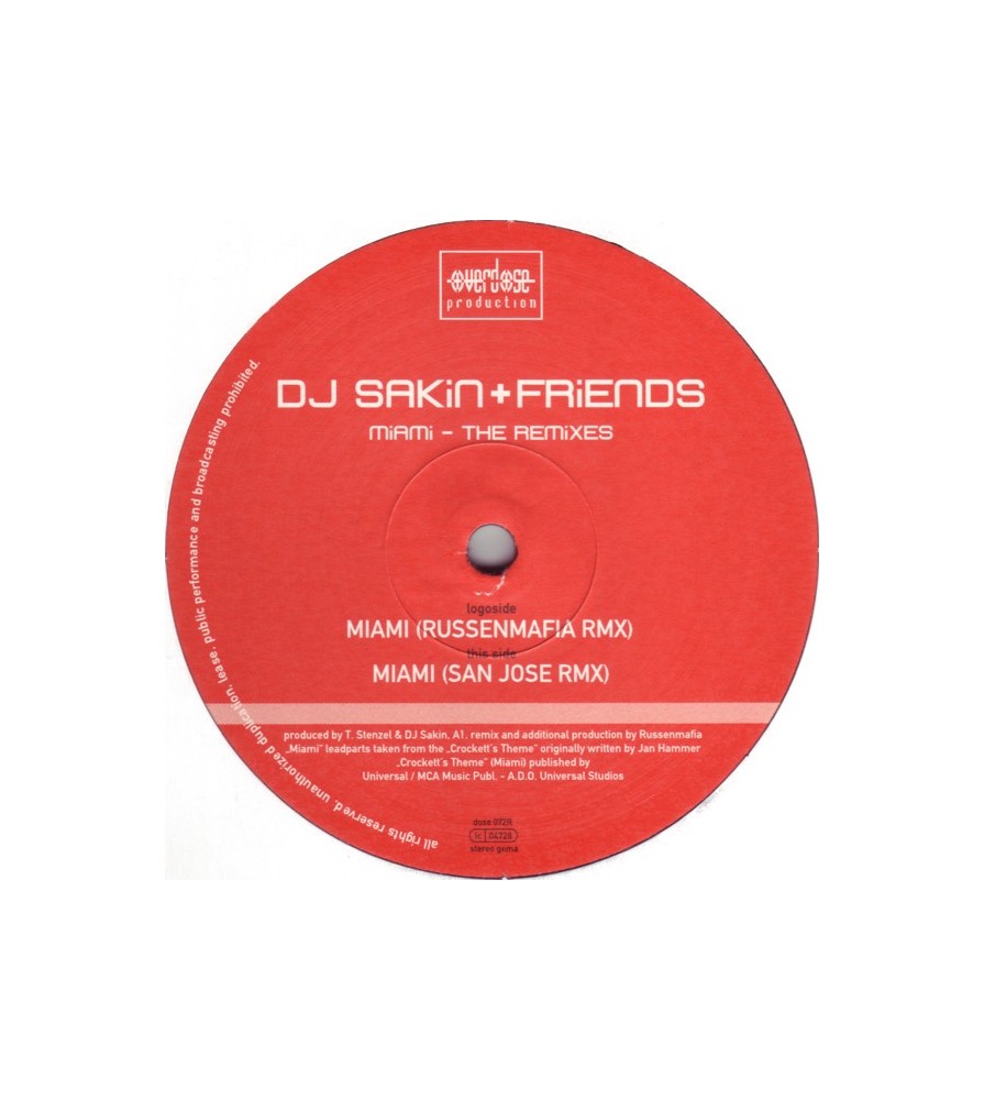DJ Sakin + Friends – Miami - The Remixes (TEMAZO ROCKOLA,MAÑANITAS¡¡ COPIA IMPORT¡¡)