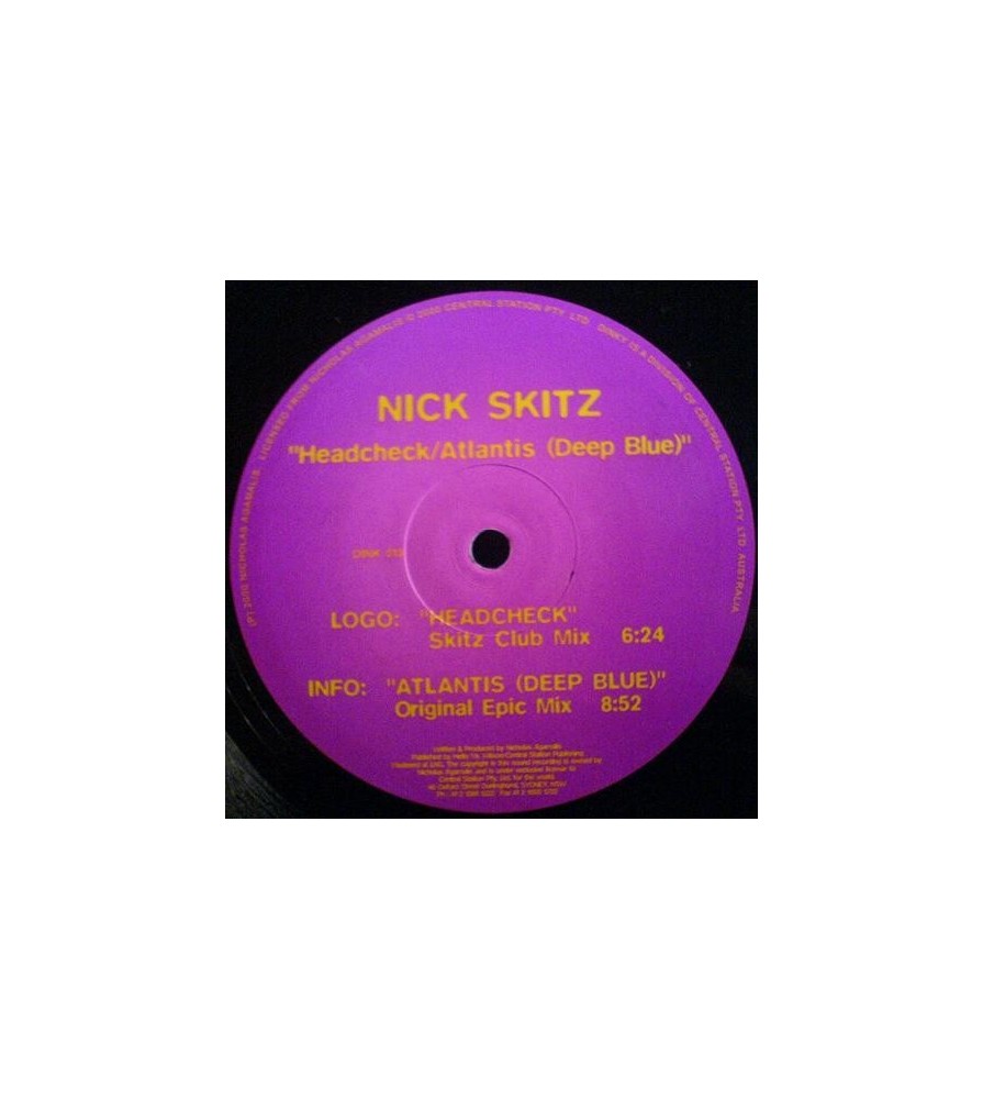 Nick Skitz – Headcheck / Atlantis Deep Blue (PELOTAZO BUMPIN SELLO DINKY¡¡)