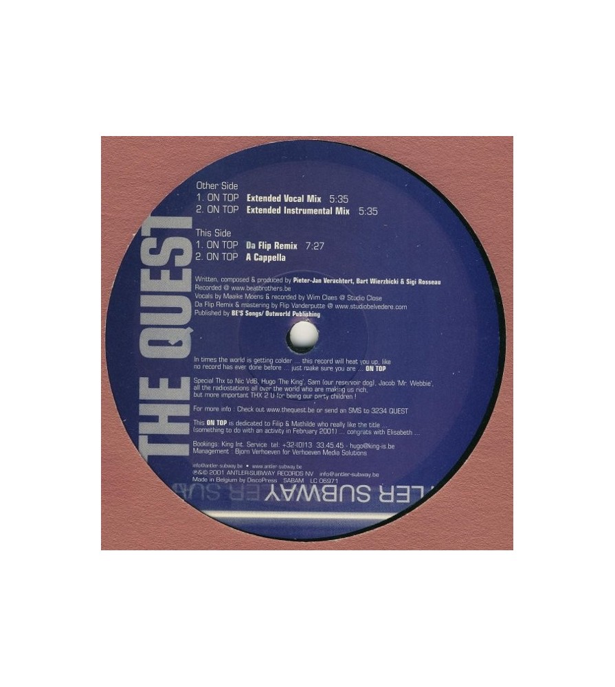 The Quest – On Top (COPIA IMPORT NUEVECITA¡¡)