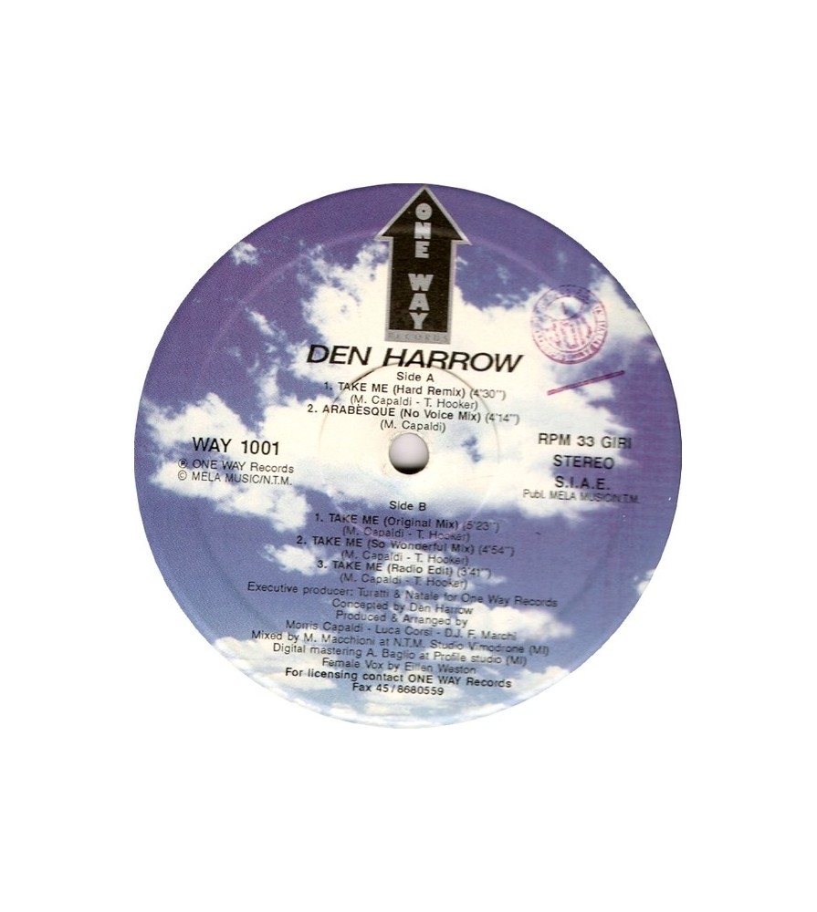 Den Harrow – Take Me (2 MANO,ONE WAY)