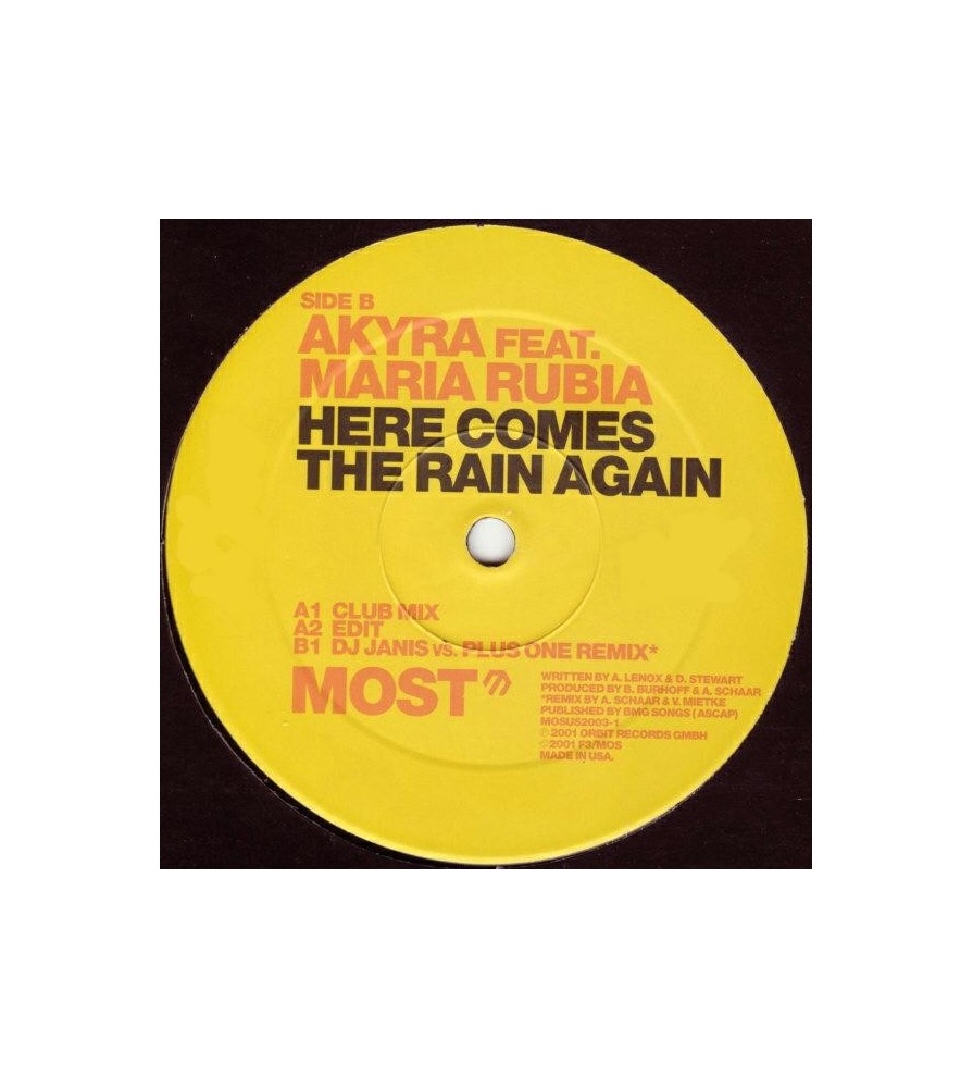 Akyra – Here Comes The Rain Again (2 MANO,EDICIÓN AMERICANA.TEMAZO¡¡)