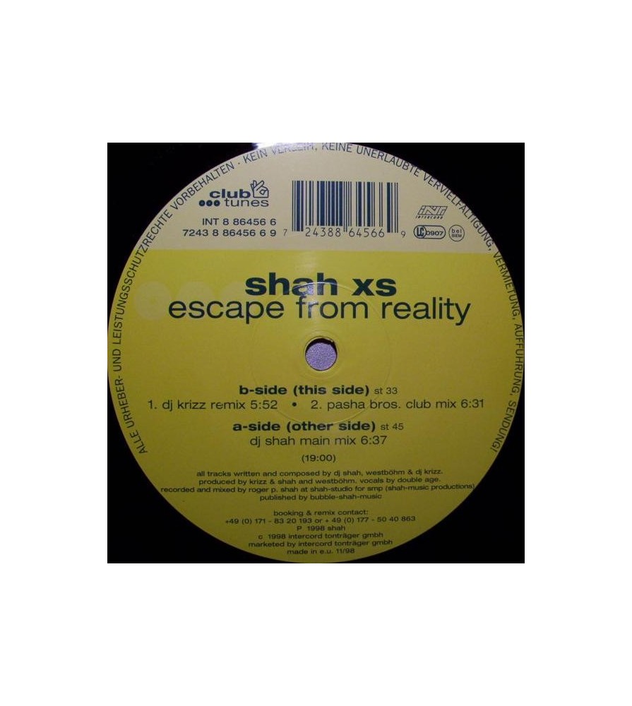Shah XS – Escape From Reality (MELODIA DEL 98¡)