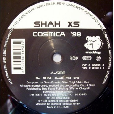 Shah XS – Cosmica '98 ( 2 MANO,MELODIA DEL 98¡)