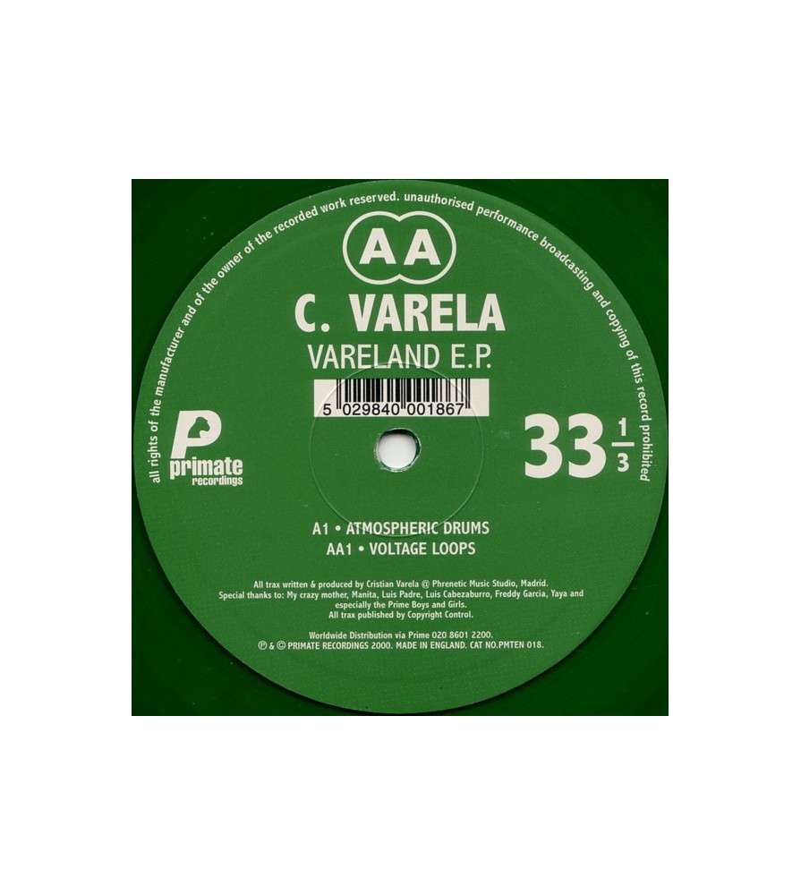 Christian  Varela – Vareland EP (TECHNO)
