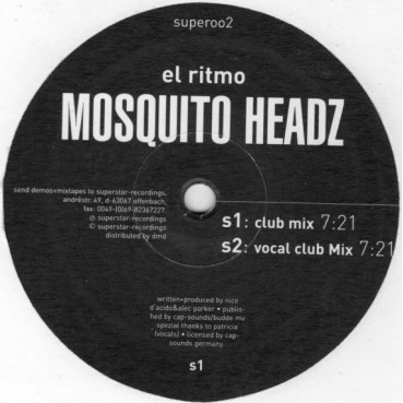 Mosquito Headz – El Ritmo (2 MAO,EDICIÓN ALEMANA DEL 98)