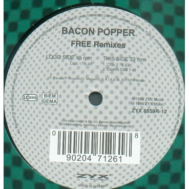Bacon Popper – Free (2 MANO,CLASICO REMEMBER BOY RECORDS¡¡) Bacon Popper – Free (2 MANO,CLASICO REMEMBER BOY RECORDS¡¡)