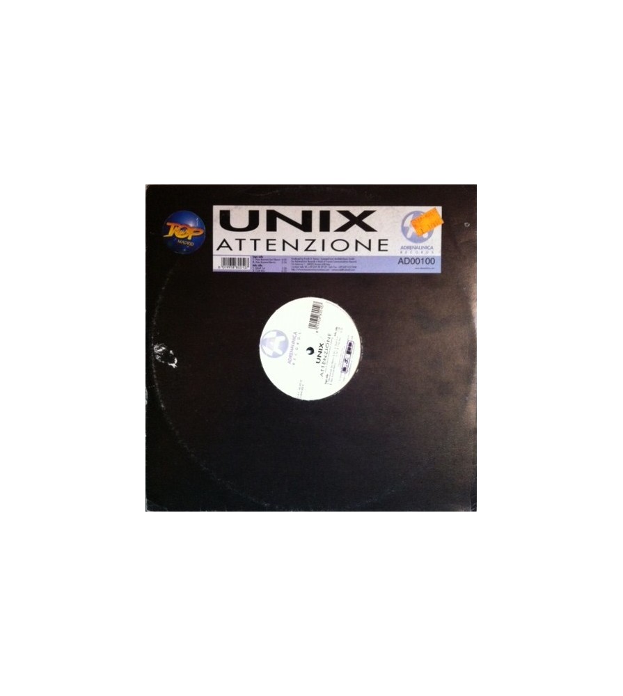 Unix – Attenzione (2 MANO,SELLO ADRENALINICA¡¡)