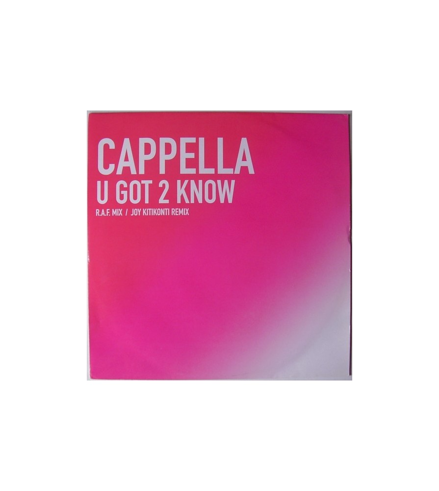 Cappella – U Got 2 Know (2 MANO,REMIXES¡¡)
